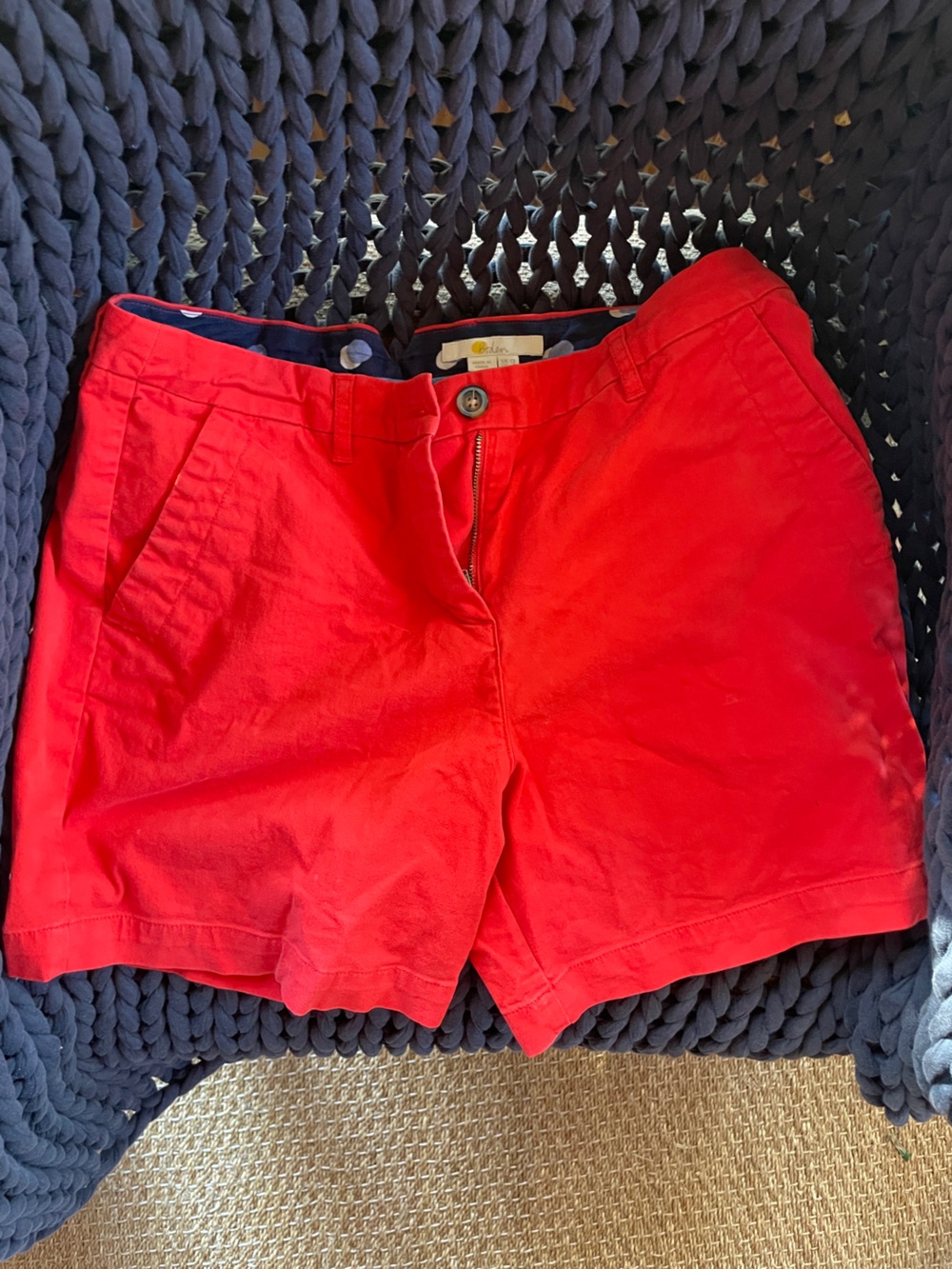 Boden shorts 6” inseam red